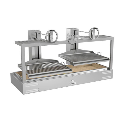Grill a carbonella - PARRILLA GMB 200 - Mibrasa Charcoal Oven SL - da bancone / per cucina professionale / in acciaio inossidabile