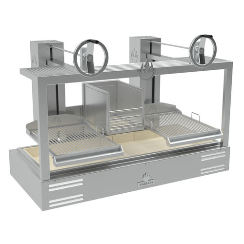 Grill a carbonella - PARRILLA GMB 160 FIRE - Mibrasa Charcoal Oven SL - da bancone / per cucina professionale / in acciaio inossidabile