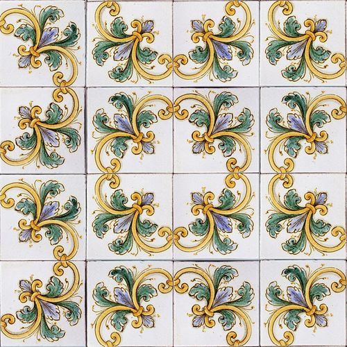Piastrella in terracotta - GIALLO ARANCIO : A10 - Ceramiche Militello art & design S.R.L - da interno / da parete / da pavimento