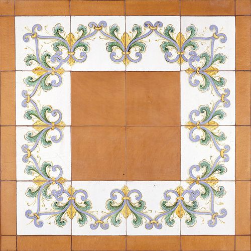 Fregio in terracotta - GIALLO ARANCIO : A03 - Ceramiche Militello art & design S.R.L - a muro / a pavimento