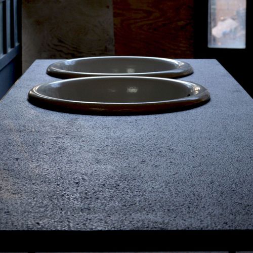 Piano di lavoro in pietra lavica - BASALTIC - Ceramiche Militello art & design S.R.L - da cucina / da bagno / grigio
