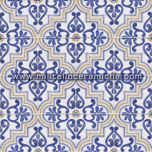 Piastrella in ceramica - B08 - Ceramiche Militello art & design S.R.L - finitura opaca / lucida / da interno