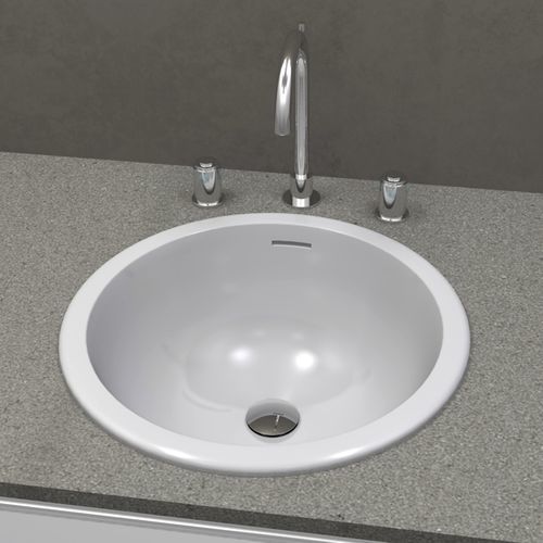 Lavabo da incasso - VEGA - WATERGAME COMPANY - in composito / lucido / rotondo