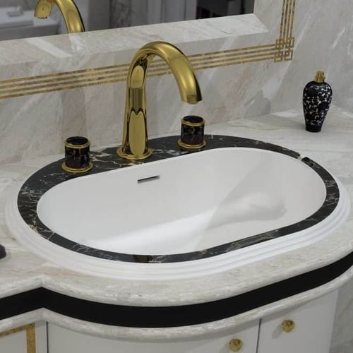 Lavabo da incasso - SOVEREIGN - WATERGAME COMPANY - in composito / lucido / di lusso