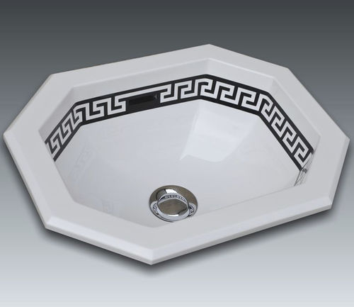 Lavandino da incasso - GENOVA 1 - WATERGAME COMPANY - ottagonale / in composito
