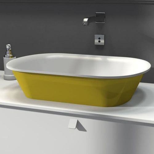 Lavabo da appoggio - COTTAGE - WATERGAME COMPANY - in composito / lucido / ovale