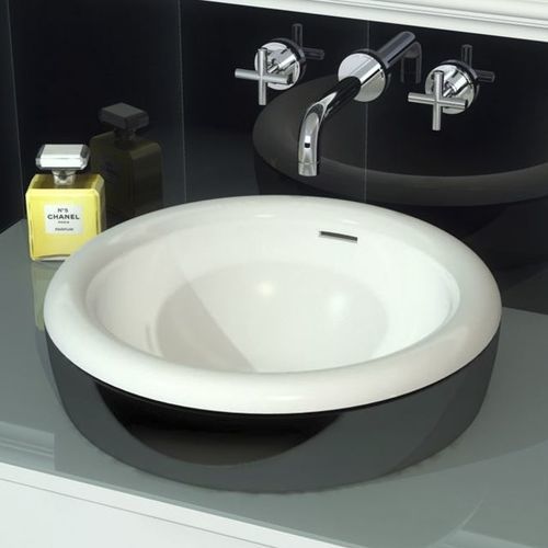 Lavabo da appoggio - CLELIA 2 - WATERGAME COMPANY - in composito / lucido / rotondo