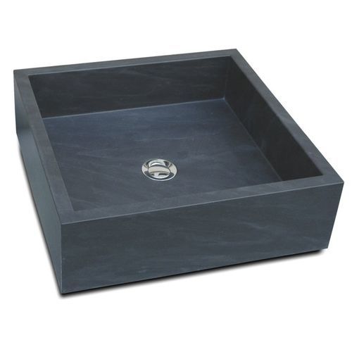 Lavabo da appoggio - BASIC LINE 1 - WATERGAME COMPANY - in composito / lucido / quadrato