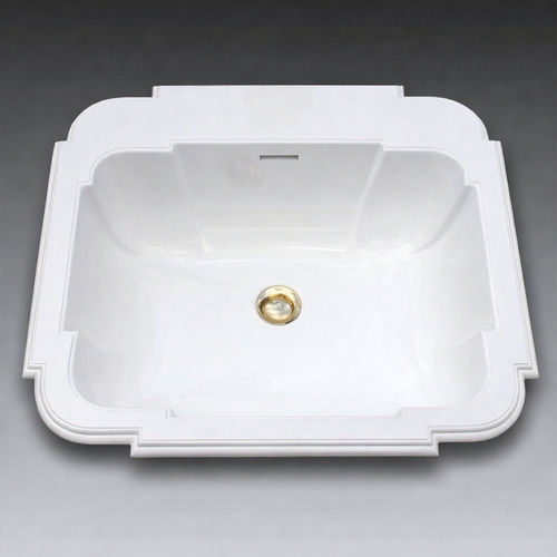 Lavabo da incasso - JEWEL - WATERGAME COMPANY - in composito / lucido / rettangolare