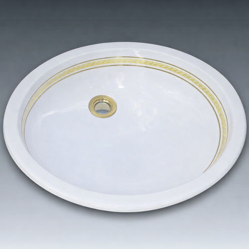 Lavabo da incasso - ALLIANCE - WATERGAME COMPANY - in composito / lucido / ovale