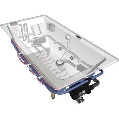 Vasca da bagno da incasso - AERO-HYDROBAIN - WATERGAME COMPANY - ad uso professionale / in composito / contemporanea