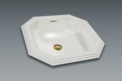 Lavabo da appoggio - ZENITH - WATERGAME COMPANY - in materiale composito / personalizzabile / ottagonale