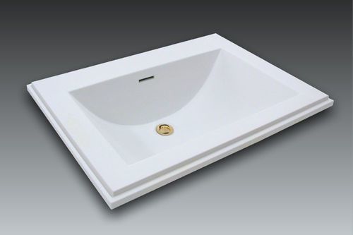 Lavabo da incasso - METRO 1 - WATERGAME COMPANY - in materiale composito / finitura opaca / lucido
