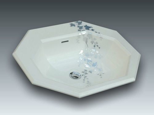 Lavabo da incasso - GENOVA 3 - WATERGAME COMPANY - in materiale composito / personalizzabile / finitura opaca