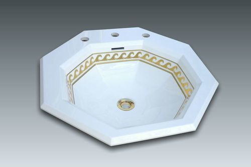 Lavabo da incasso - GENOVA 2 - WATERGAME COMPANY - in materiale composito / con miscelatore / personalizzabile