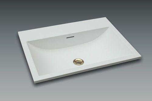 Lavabo da incasso - CLUB 2 - WATERGAME COMPANY - in materiale composito / finitura opaca / lucido