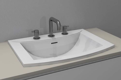 Lavabo da incasso - MAESTRO - WATERGAME COMPANY - in materiale composito / su misura / personalizzabile