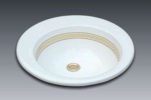Lavabo da incasso - EXCEL - WATERGAME COMPANY - in materiale composito / finitura opaca / lucido