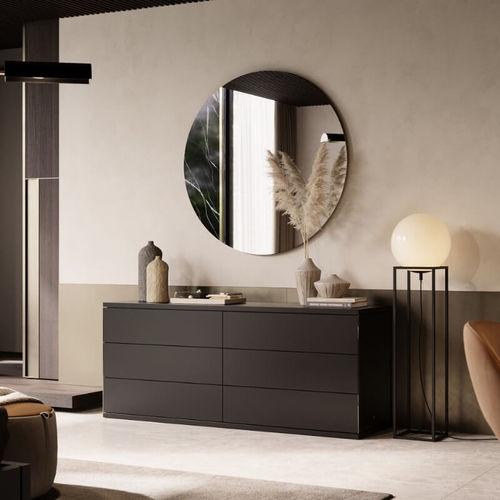 Cassettone contemporaneo - CAIRO  - Laskasas - in legno laccato opaco / rettangolare / con cassetti