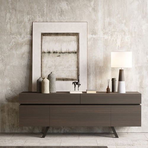 Credenza contemporanea - BILBAO - Laskasas - in legno / in metallo / con ripiano