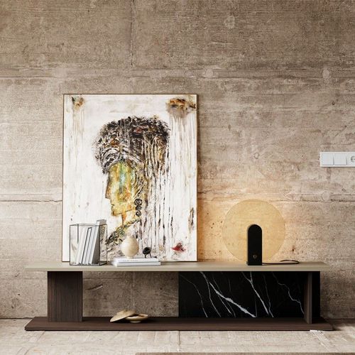 Mobile porta TV contemporaneo - WILL  - Laskasas - su misura / con vano contenitore / in rovere