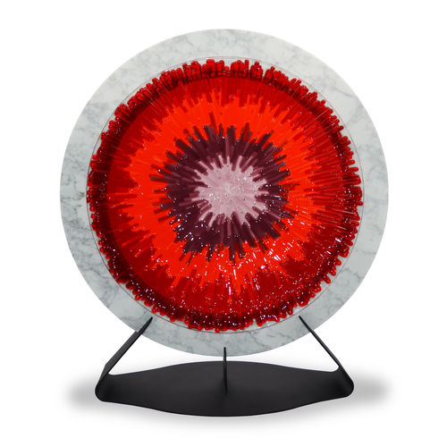 Scultura in metallo - TARGET - veveglass - in marmo di Carrara / in vetro di Murano / fatta a mano