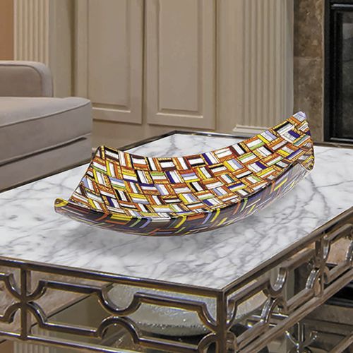 Centrotavola in vetro di Murano - ROMBO HERMES - veveglass - fatto a mano / contemporaneo / personalizzabile