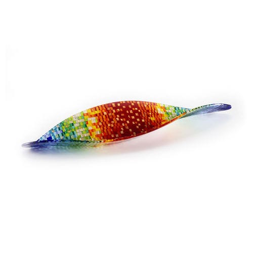 Centrotavola in vetro di Murano - ONDA IMPRESSION - veveglass - fatto a mano / contemporaneo / personalizzabile