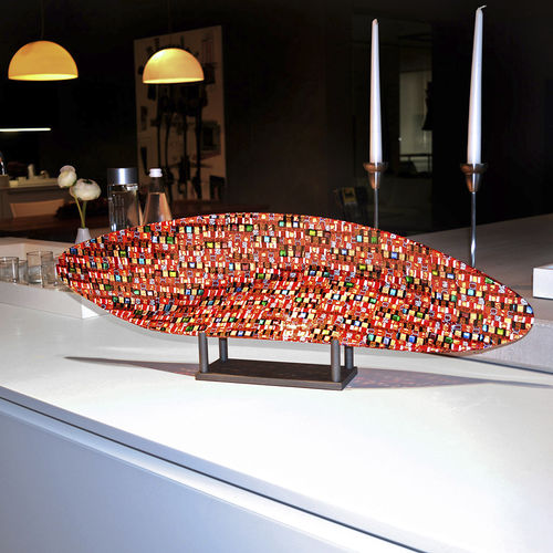 Centrotavola in vetro di Murano - ONDA SUNSHINE - veveglass - fatto a mano / contemporaneo / personalizzabile