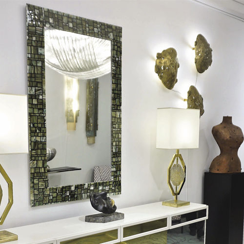 Specchio a muro - ATLANTA - veveglass - contemporaneo / rettangolare / in vetro di Murano