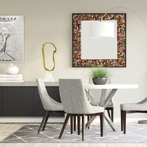 Specchio a muro - HERMES - veveglass - contemporaneo / rettangolare / in vetro di Murano