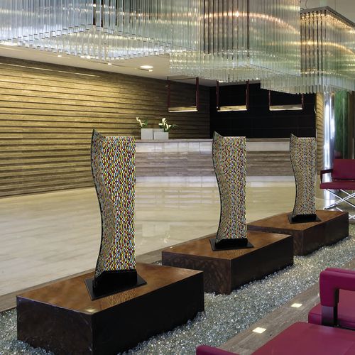 Scultura in vetro di Murano - SKYSCRAPER MULTICOLOR - veveglass - per ufficio / per centro commerciale