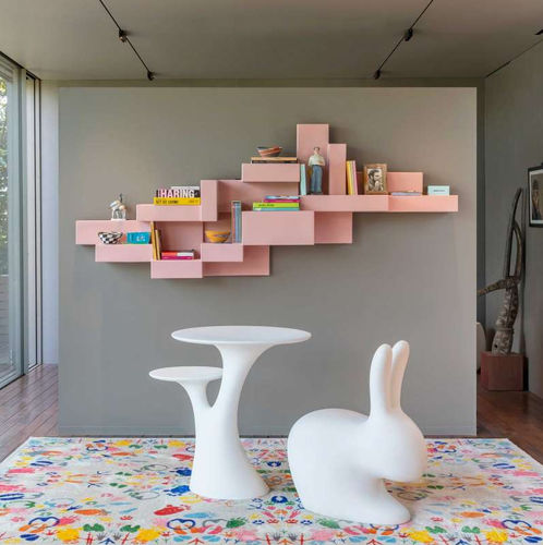 Libreria modulare - PRIMITIVE - Qeeboo - a muro / contemporanea / contract