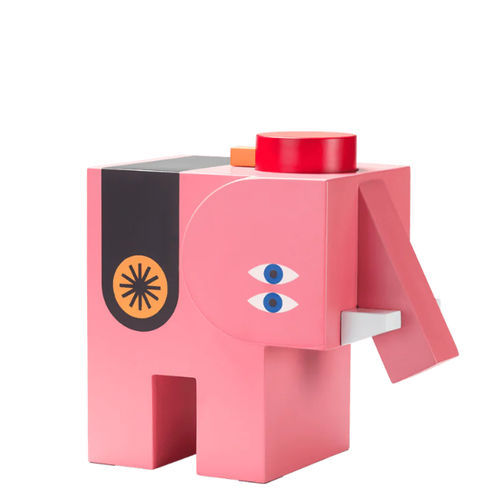 Tavolino basso design originale - OGGIAN JUMBO - Qeeboo - in legno / con supporto in legno / scultura