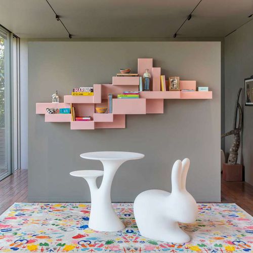 Sedia design originale - RABBIT - Qeeboo - da esterno / da interno / in polietilene