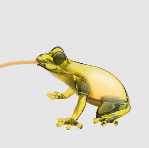 Lampada da tavolo - HUNGRY FROG - Qeeboo - in tessuto / in PMMA / design originale