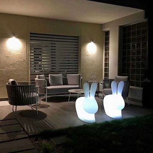 Lampada portatile - RABBIT - Qeeboo - in polietilene / design originale / a batteria ricaricabile