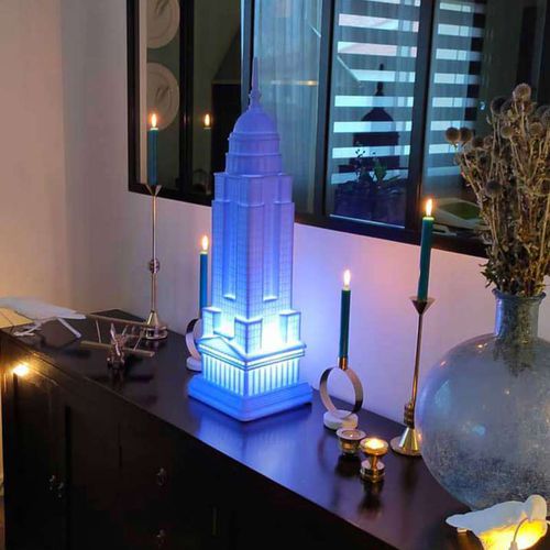 Lampada da tavolo - EMPIRE - Qeeboo - in polietilene / design originale / a batteria ricaricabile