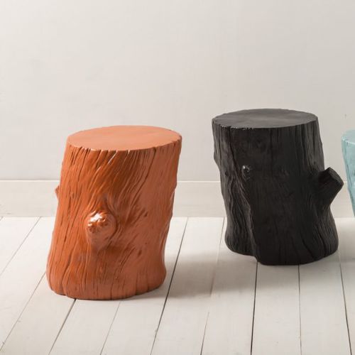Sgabello design originale - SHERWOOD - TOSCOT - in legno / con supporto in legno / con base centrale