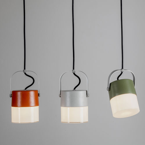 Lampada a sospensione - SWING  - TOSCOT - in alluminio / in vetro soffiato / in ceramica