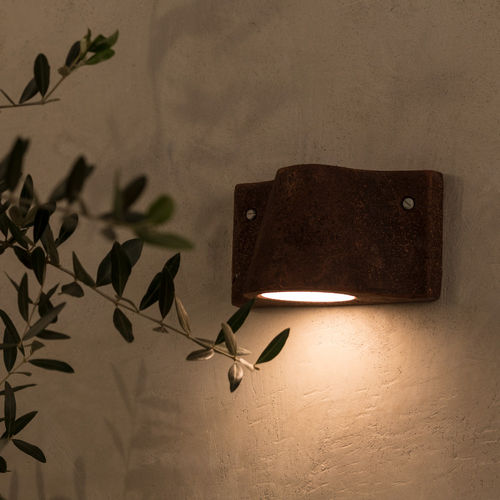 Applique contemporanea - LIDO - TOSCOT - da esterno / in terracotta / curva