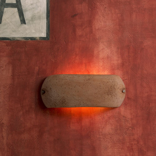 Applique contemporanea - CASTELVERDE - TOSCOT - da esterno / in terracotta / curva