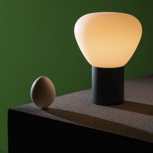 Lampada da tavolo - 01 - Lambert et Fils - in alluminio / in vetro soffiato / in poliestere