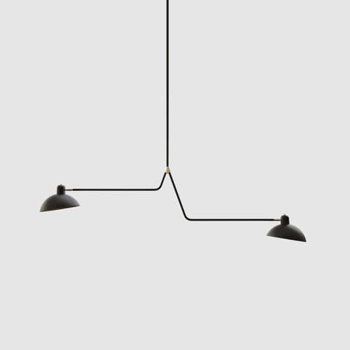 Lampada a sospensione - DOUBLE - Lambert et Fils - in alluminio / in ottone / in acciaio con rivestimento a polvere