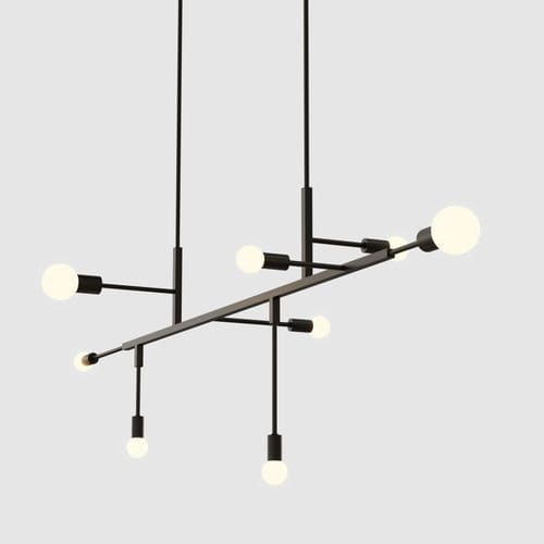 Lampada a sospensione - 07 - Lambert et Fils - in ottone / in vetro / contemporanea