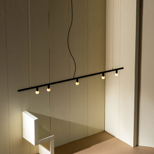 Lampada a sospensione - LINE - Lambert et Fils - in ottone / in acciaio con rivestimento a polvere / in vetro