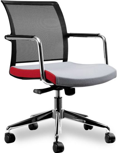 Poltrona da ufficio contemporanea - LINEA PASSPORT: KIT 191 PASSPORT/G - Brado S.P.A. - in rete / contract / con rotelle