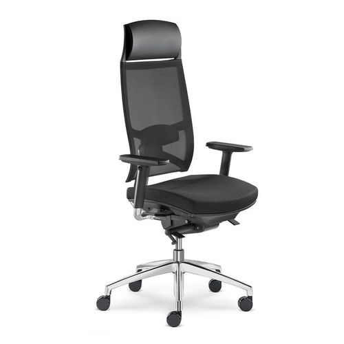 Poltrona direzionale contemporaneo - STORM  - LD Seating s.r.o. - in nylon / in alluminio / con poggiatesta