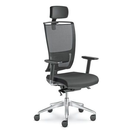 Poltrona direzionale contemporaneo - LYRA NET  - LD Seating s.r.o. - in rete / in nylon / con poggiatesta
