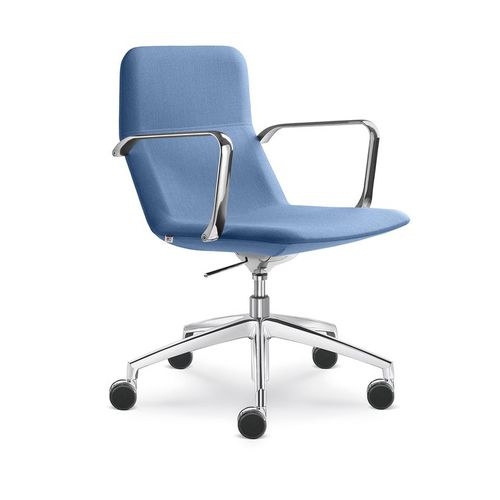 Sedia da ufficio contemporanea - FLEXI  - LD Seating s.r.o. - da interno / in tessuto / con supporto in alluminio